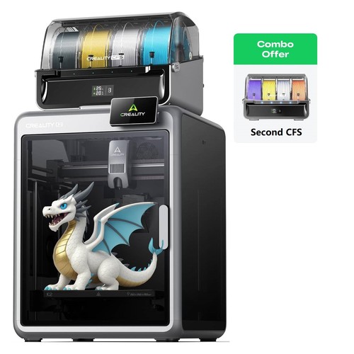 Creality K2 Combo Multicolor 3D Printer 600mm/s Printing Speed mit Extra CFS