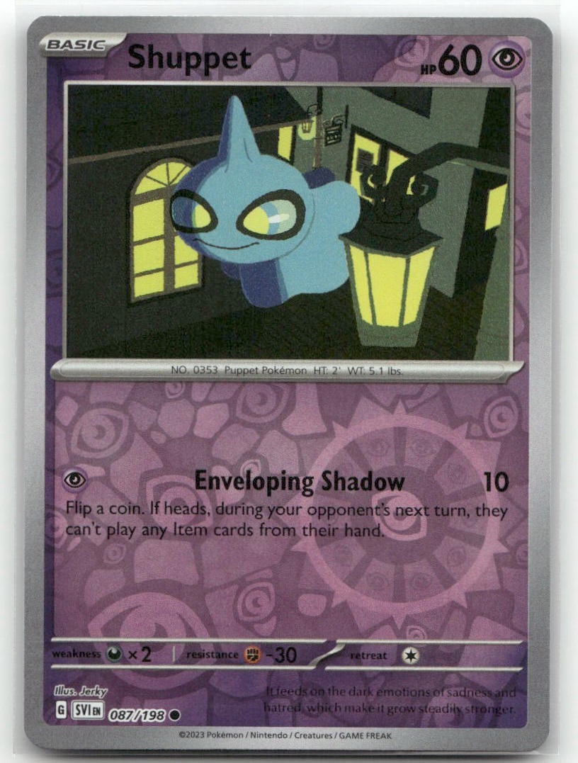 Shuppet 087/198 Reverse Holo Scarlet & Violet Base Set Pokemon TCG