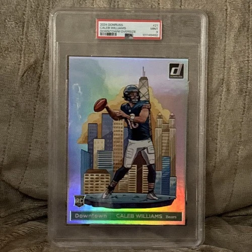 Caleb Williams 2024 Donruss Oversize Downtown PSA 9 Rookie RC Jumbo #21