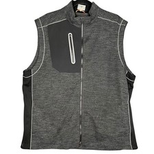 Fennec Highly Evolved Men's Full Zip Performance Golf Vest Polyester Blend XL