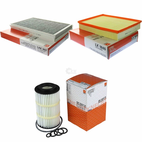 Mahle / Knecht Innenraumfilter LAK 307 Luftfilter LX 1845 ÖLfilter OX 345/7D-image