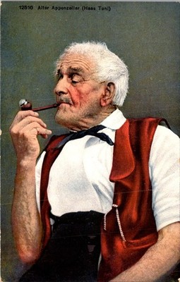 Swiss Appenzeller Tracht Portrait Postcard Haas Toni Wehrli 1910s Ethnographic