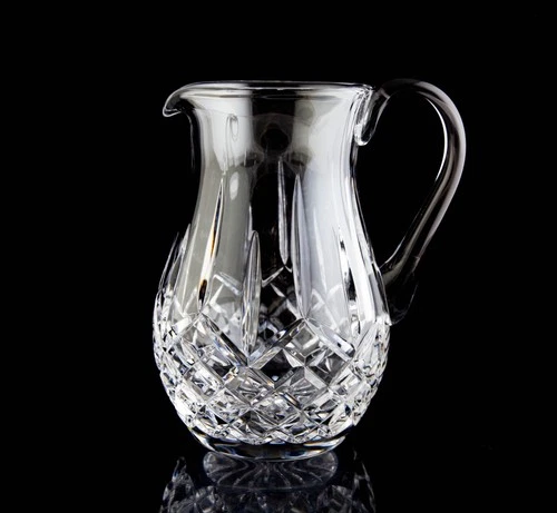 Waterford Lismore Large Pitcher 60 oz. Elegant Vintage Crystal Signed