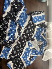 Camicia Louis Vuitton manica corta con bottoni e pantaloncini in vita elasticizzata