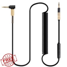 FAAEAL 3.5mm Coiled Audio Cable Sennheiser HD598 HD620S