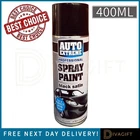 BLACK SATIN FINISH SPRAY PAINT 400ML AEROSOL CAN AUTO EXTREME FOR CAR METAL WOOD