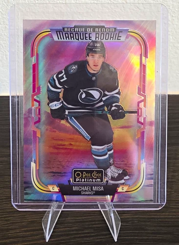 Upper Deck 2025-26 O-Pee-Chee Platinum Michael Misa Marquee Rookie Sunset #229