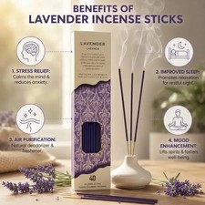 Flora Classique Incense Stickst 3-Pack 120 ct, Many Scents