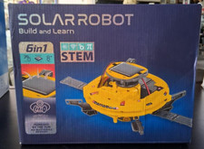 STEM Build and Learn Solar Powered Robot, 6 In 1 DIY Kit Indoor/ Outdoor, New