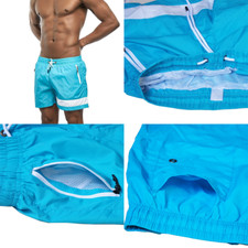 Summer Men's Sports Shorts Vacation Quick DryIng Running Gym Pants Beach Pants