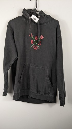 DGK Hoodie Medium Black “The Rose That Grew From Concrete” Pullover Graphic Rose - Picture 1 of 17