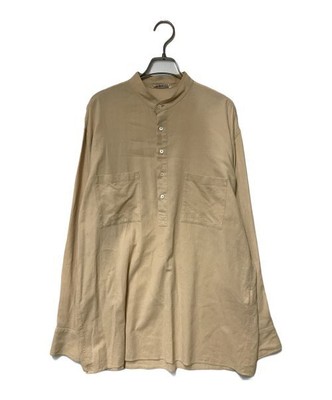 L Shuttle Georgette Cloth P/O Shirts Auralee Cotton Pullover Shirt 