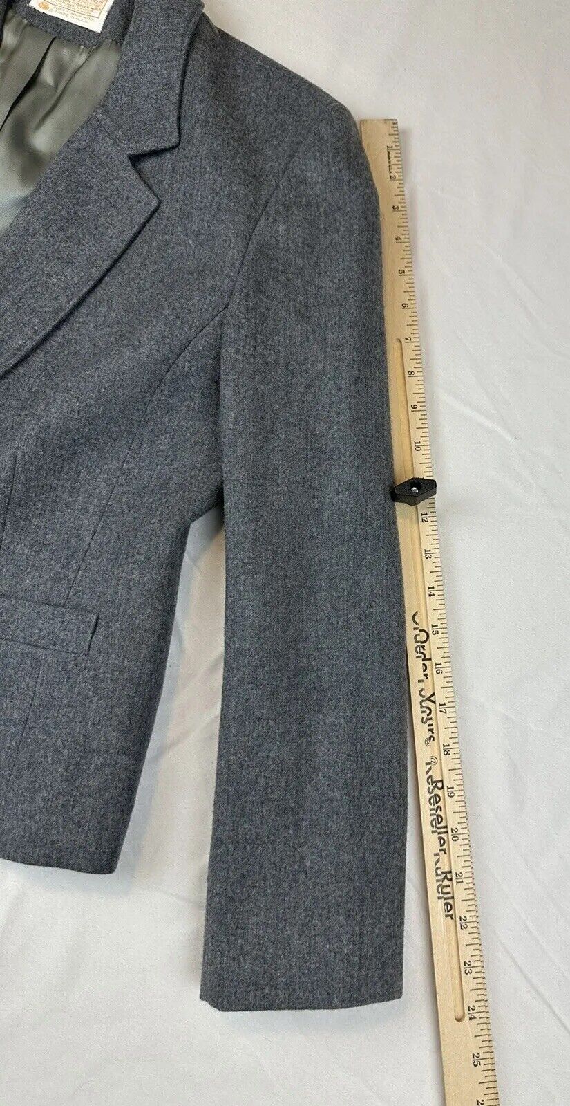 VINTAGE Pendleton Jacket Womens Size 8 Gray Wool … - image 10