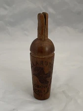 Mallardtone Game Bird Crow Call Vintage Wooden Brown 4 1/4 Inches