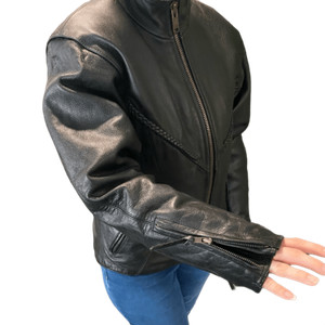 U. S.A. Bikers Women’s Sm Leather Riding Jacket