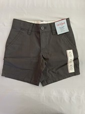 Cat And Jack Boys Gray Flat Front Shorts Adjustable Waist Size XS 4/5 NWT