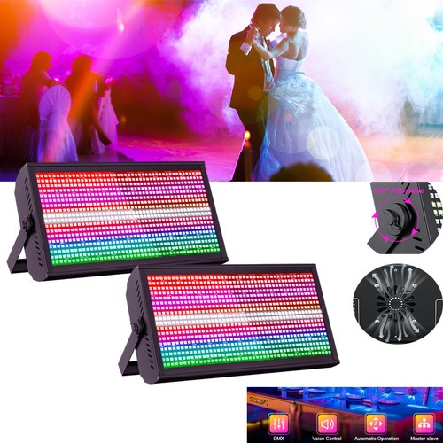 768 LED Strobe Wall Wash Light Stage Effect Beam Lights RGB DMX Party DJ Lights - Picture 15 of 18