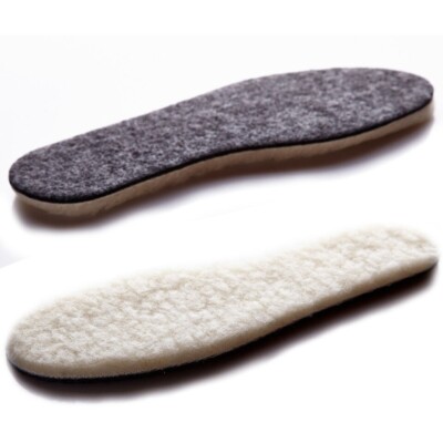 SHEEPSKIN INSOLES SOFT WARM THERMAL INNER FLEECE