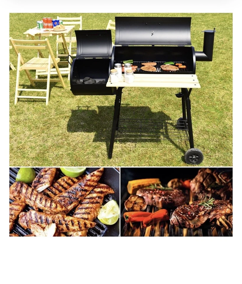 Coastway Exterior Barbacoa Parrilla Carbón Barbacoa Pit Patio Patio Trasero Cocina de Carne Foto 2 de 4