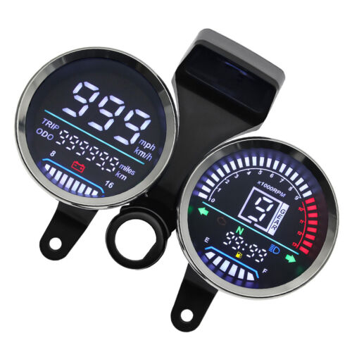 Moto compteur de vitesse tachymètre compteur numérique assemblage adapté pour Suzuki GN 125 - Photo 1/10