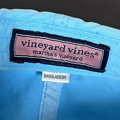 Casquette chapeau Vineyard Vines réglable bleu marine rose femmes logo