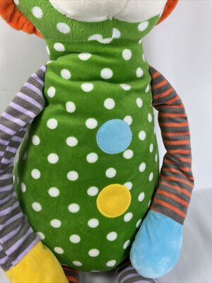 Sams Club Lion Cat Large Plush Stuffed Animal Green Polka Dot