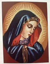 Printed needlepoint canvas 45x60cm  Canvas Only Gobelin Diamant Madonna