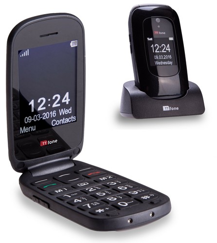 TTfone Lunar Pay as you go Flip Loud Volume Mobile Phone Big Button Senior - 第 2/12 張圖片