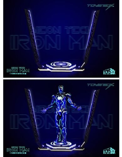 ToyBox 1/6 TB075 LED Neon Tech Base Station For Iron Man Collectible Prop New - Imagen 4 de 7