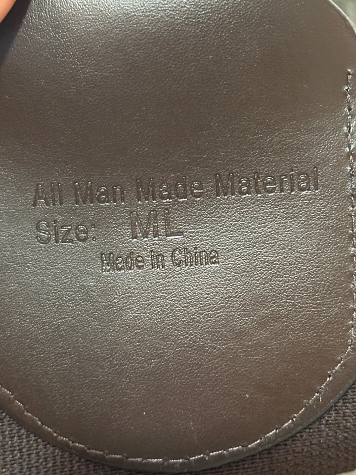 Y2k Braided Brown Waist Belt With Faux Leather Design & Snap Closure M/L Size - Image 3 of 4