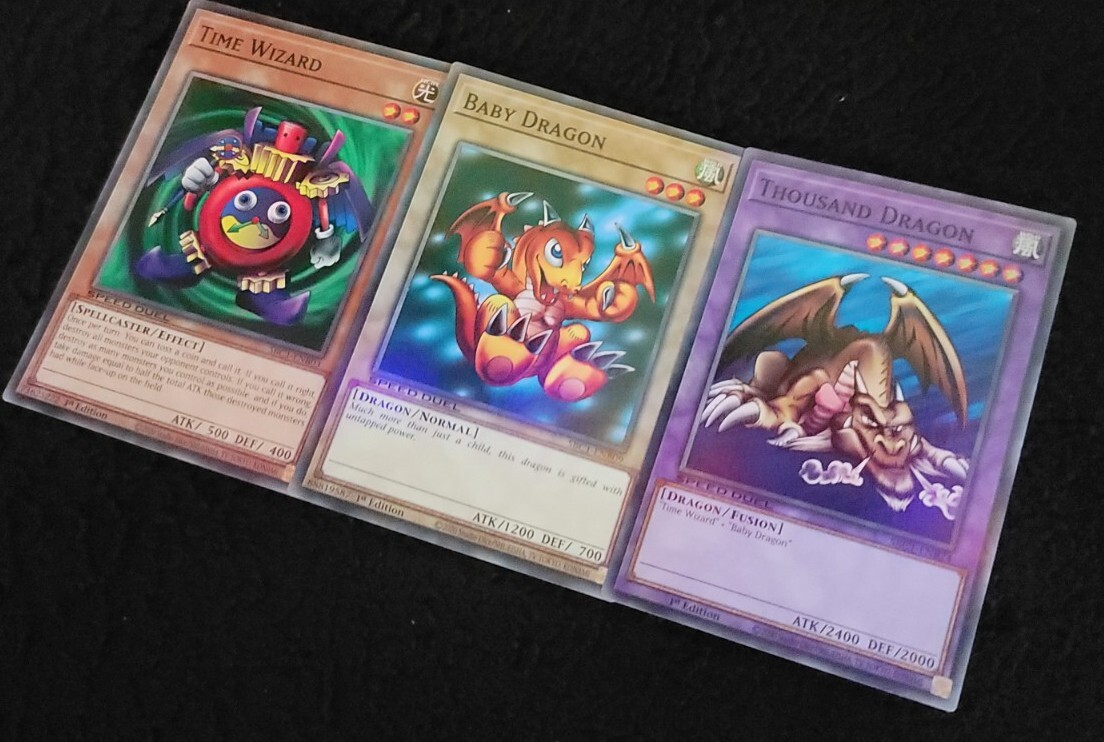 Yugioh Time Wizard Baby Dragon & Thousand Dragon Speed Duel