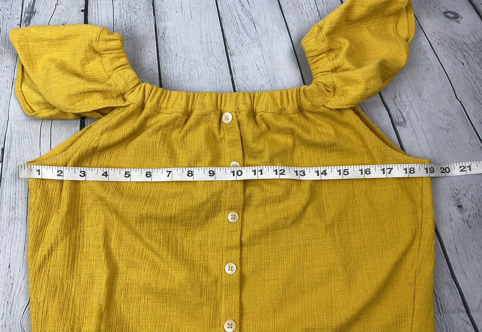 MADEWELL Texture & Thread Medium Button Front Tie… - image 3