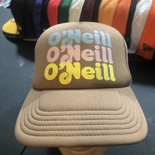 O'NEILL Men's Adjustable Trucker Hat Snapback Cap Mesh Back 2 Town Brown 3