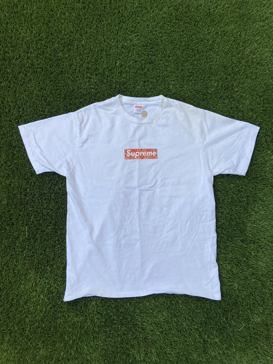 logo supreme shirt red