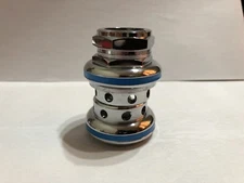 NOS ORIGINAL 80's YST OR TANGE MX3 HEADSET BLUE CHROME OLD SCHOOL BMX GT HUTCH