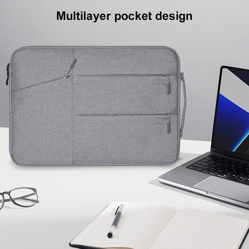 13-Zoll-Tablet-Hülle stoßfeste Tablet-Hülle Tasche Laptop-Hülle (grau) - Afbeelding 9 van 10