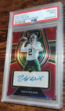 2021 Select Zach Wilson Rookie Auto Maroon /49 PSA 9 Low POP! RC!
