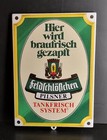 Feldschlößchen Pilsner Emailleschild, Tankfrisch System, ca. 30x21,5 cm, Deko,