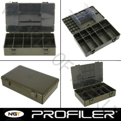 NGT Profiler Fishing Tackle Box Karpfen Grob Match Meer für Haken Schnur Terminal