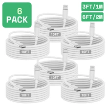 6Pack PD Fast Charger USB C Type C Cable Lot For iPhone 14 13 12 11 Pro Max XR 8