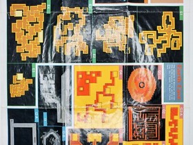 Final Fantasy 1990 Nintendo NES Dungeon Maps / Item Chart NES-FF-USA(A)