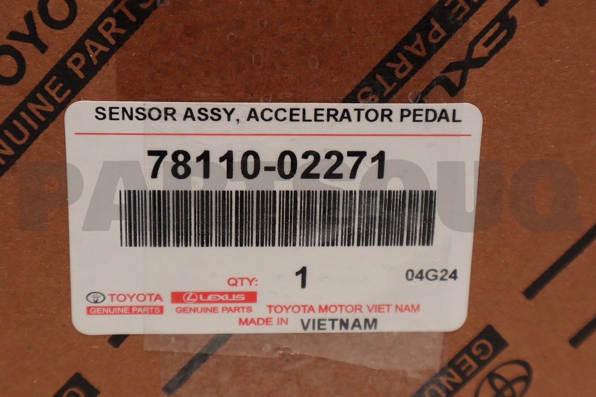 しうさん専用 7811002271 Genuine Toyota SENSOR ASSY ACCELER 78110-02271 | eBay