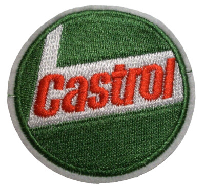 Castrol Oil Patch~Car Auto Racing~2 7/8'' Round~Embroidered~Iron or Sew On
