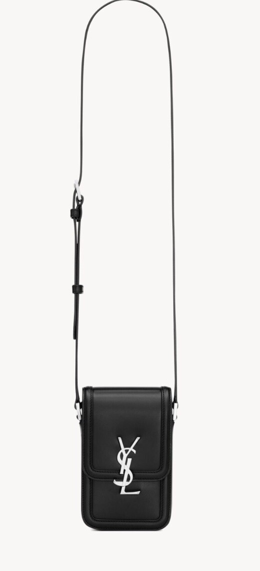 YSL SAINT LAURENT MINI BORSA A TRACOLLA IN PELLE NERA £ 1400 #B2