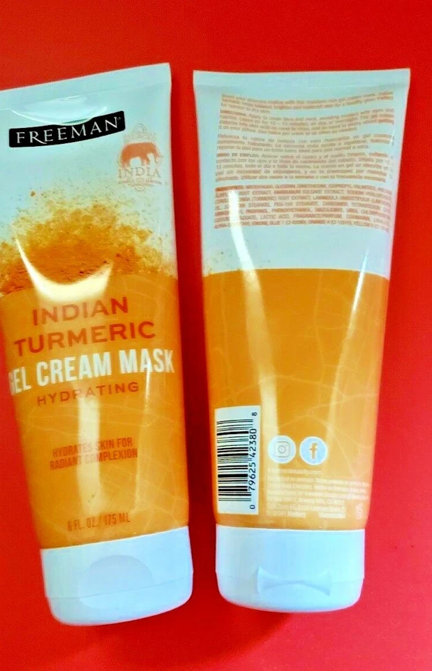 2 PACK FREEMAN INDIAN TURMERIC GEL CREAM MASK  - Image 2 of 4