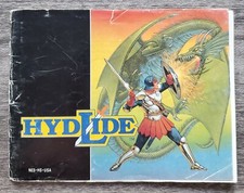NES Hydlide Manual Instruction Booklet Nintendo NES-HS-USA