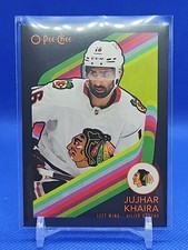 2023-24 O-PEE-CHEE BLACK 66/100 JUJHAR KHAIRA CHICAGO 