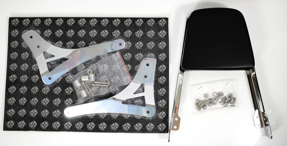 Respaldo cromado clásico o personalizado Sissy Bar 2006-2023 Kawasaki Vulcan 900 VN900 Foto 3 de 4