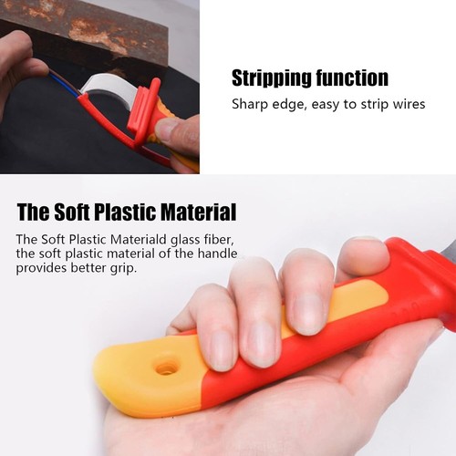 Dismantling Knife 1000V Insulation Electrician Fast Strip Cable Stripper Cutter - 第 7/9 張圖片