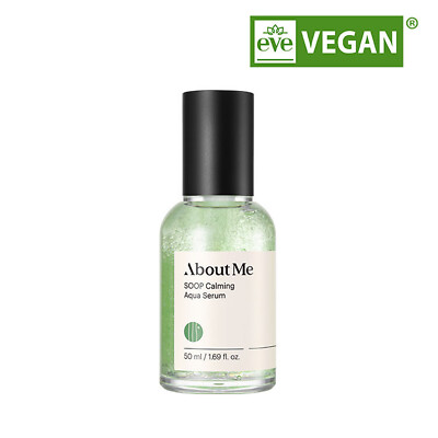 ABOUT ME Soop Calming Aqua Serum 1.69oz / 50ml Vegan,Moisturizing  K-Beauty